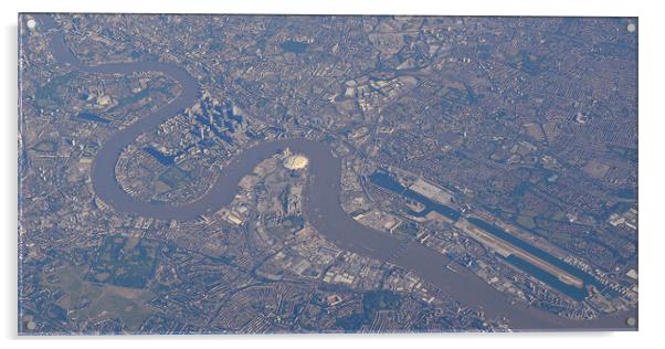 City of London from the air Acrylic by Allan Durward Photography