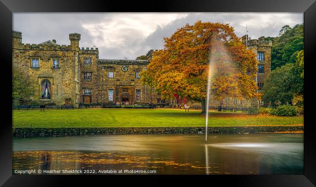 Towneley Hall, Burnley, Lancashire in Autumn Glory Framed Print by Heather Sheldrick