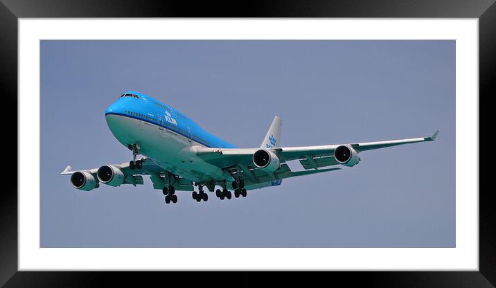 KLM Boeing 747 Framed Mounted Print by Allan Durward Photography
