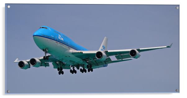 KLM Boeing 747 Acrylic by Allan Durward Photography