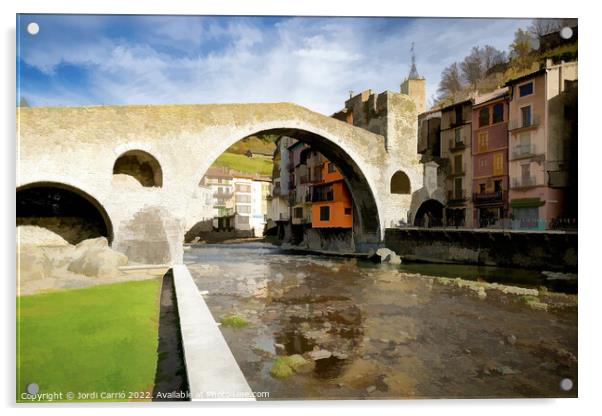 New Bridge, Echo of Ripollès - CR2011-4027-ABS Acrylic by Jordi Carrio