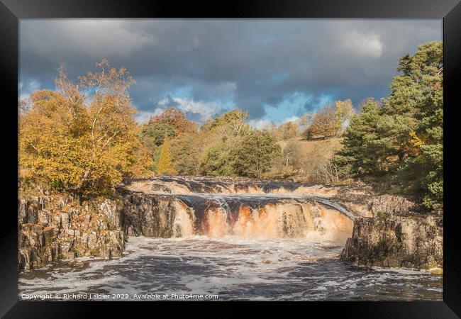 Autumn Splendour at Low Force Waterfall, Teesdale Framed Print by Richard Laidler