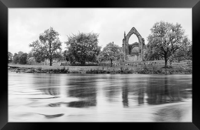 Bolton Abbey over the River Wharfe Framed Print by Jason Wells