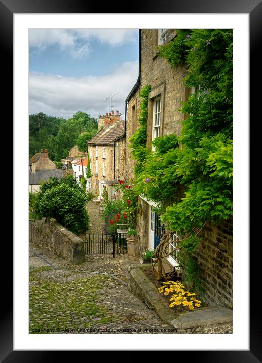Pretty Richmond North Yorkshire  Framed Mounted Print by Alison Chambers