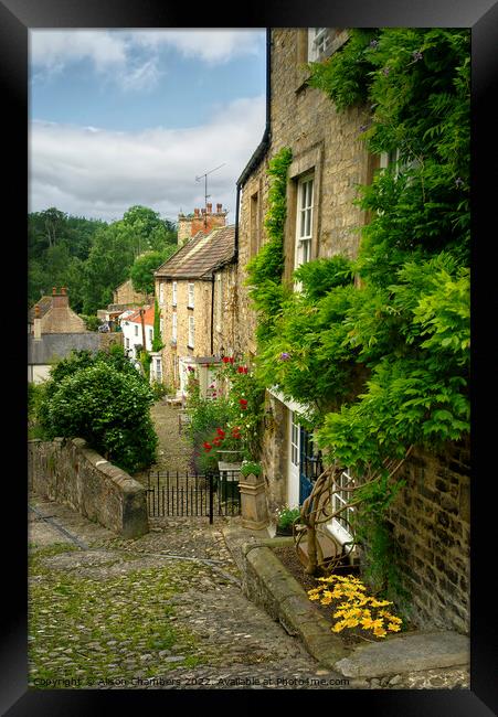 Pretty Richmond North Yorkshire  Framed Print by Alison Chambers