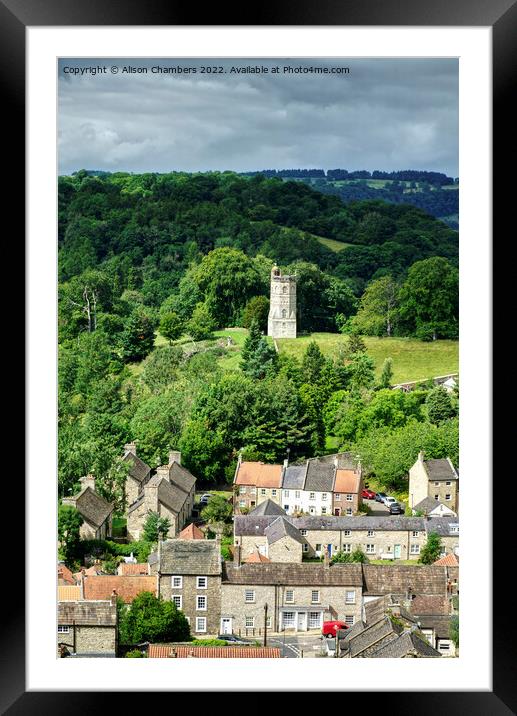 Culloden Tower Richmond North Yorkshire Framed Mounted Print by Alison Chambers