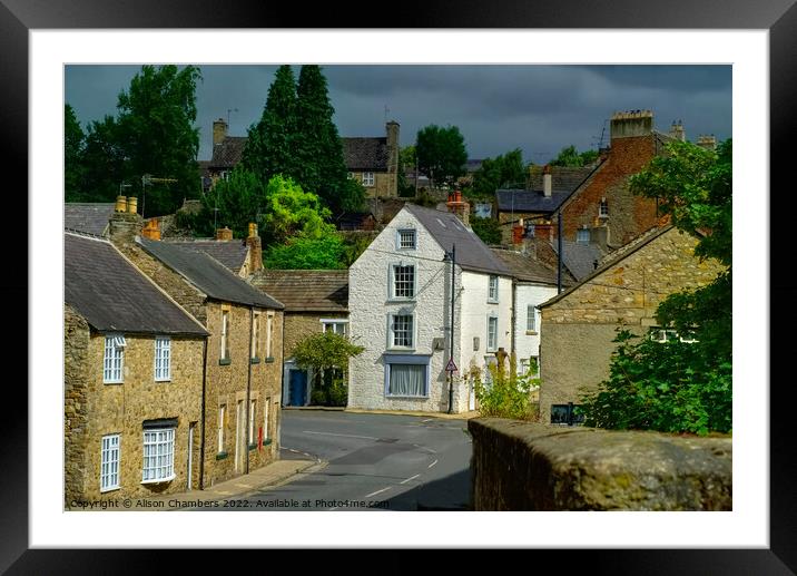 The Green in Richmond Framed Mounted Print by Alison Chambers