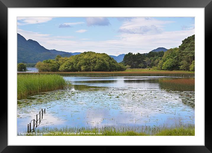 Killarney Lakeside Scene, Kerry, Ireland Framed Mounted Print by Jane McIlroy