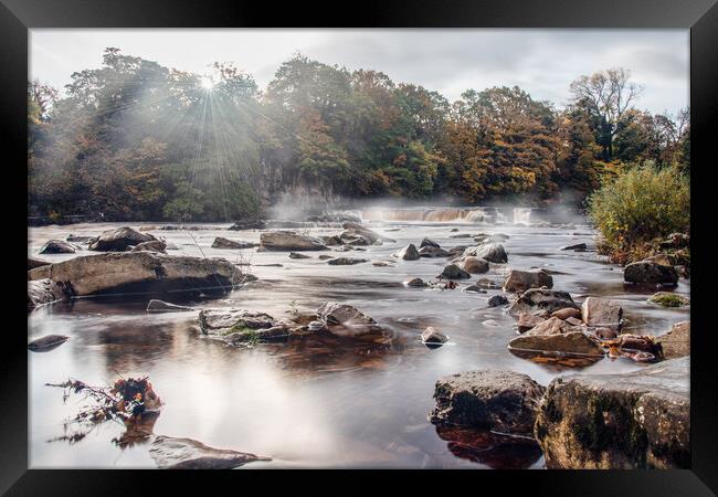 Richmond Falls In The Mist Framed Print by Apollo Aerial Photography
