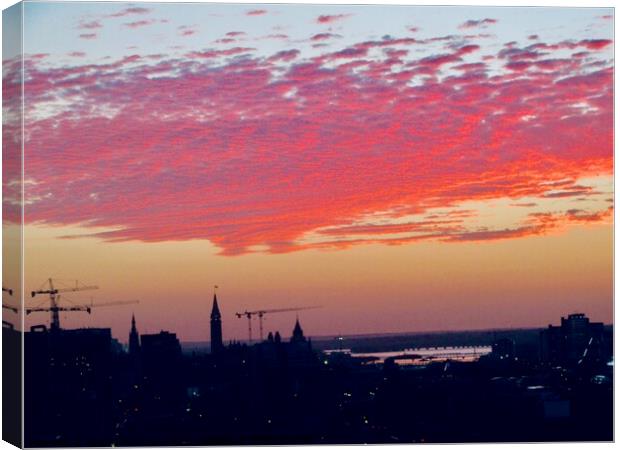 Sky cloud Canvas Print by Stephanie Moore