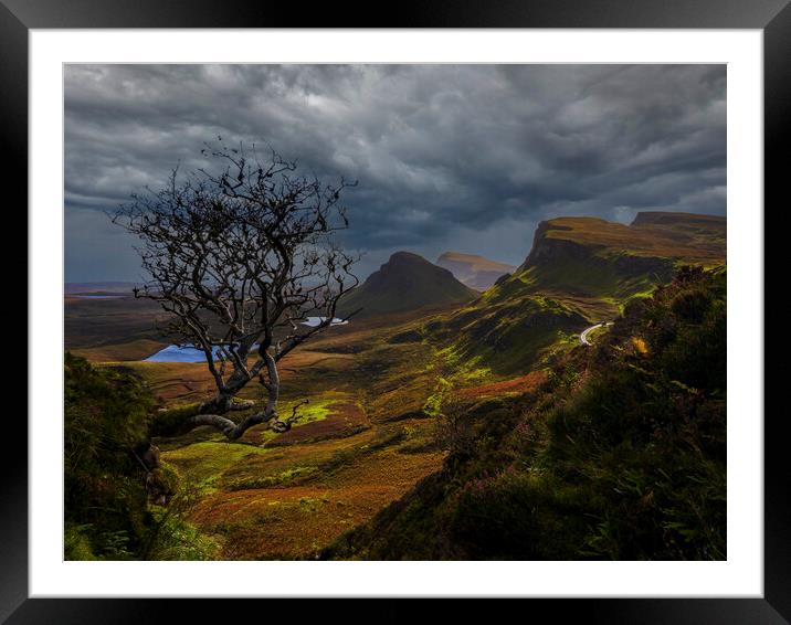 The Quiraing, Isle Of Skye.  Framed Mounted Print by Tommy Dickson