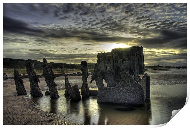 HDR Wreck Print by Sam Smith