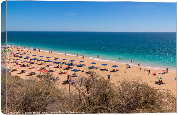 Praia de Albufeira Canvas Print by Kevin Hellon