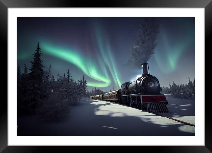 A Polar Express Framed Mounted Print by Picture Wizard