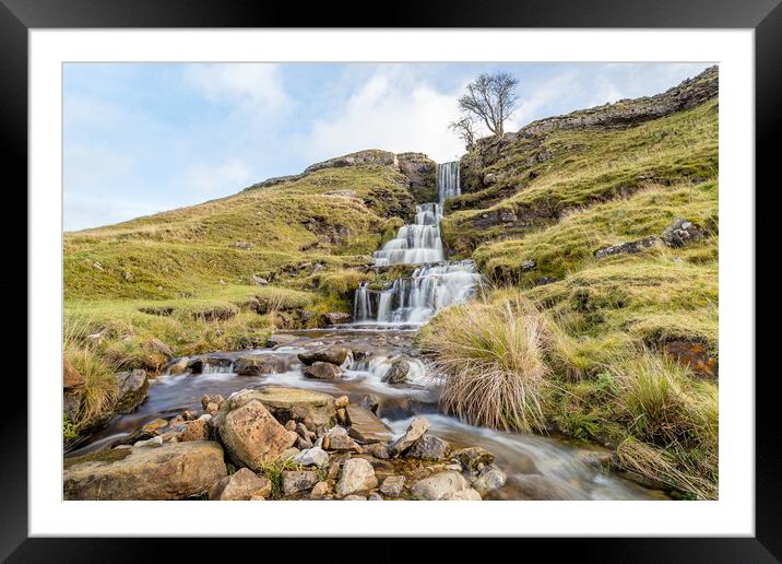 Cray waterfall long exposure Framed Mounted Print by Jason Wells