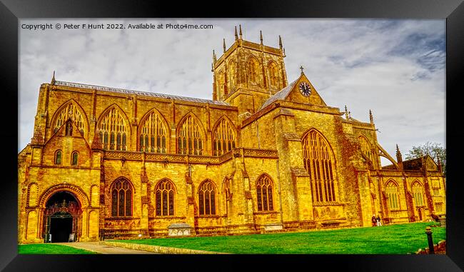 The Abbey Church Sherborne Framed Print by Peter F Hunt