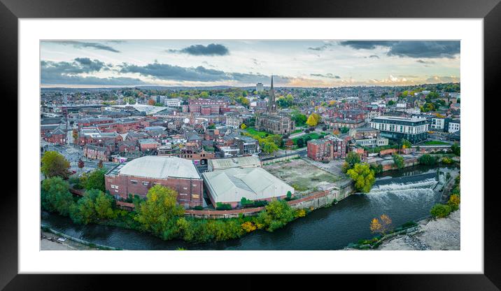 Rotherham South Yorkshire Framed Mounted Print by Apollo Aerial Photography