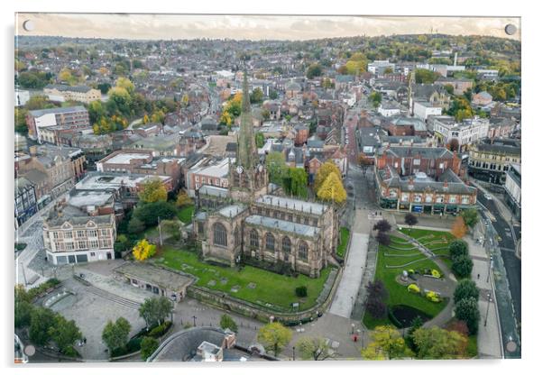 Rotherham Minster Acrylic by Apollo Aerial Photography