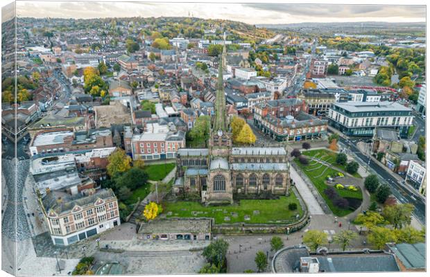 Rotherham Minster Canvas Print by Apollo Aerial Photography