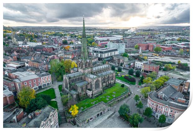 Rotherham View Print by Apollo Aerial Photography