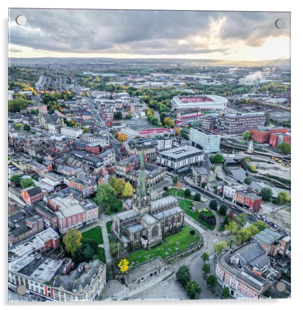 Rotherham view Acrylic by Apollo Aerial Photography