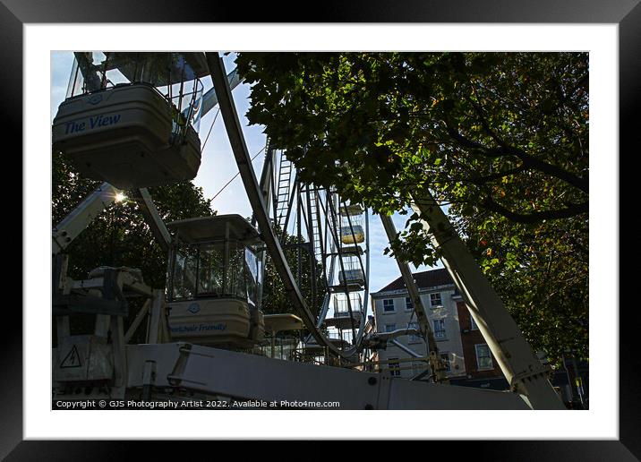 Sunlight On the Wheel Framed Mounted Print by GJS Photography Artist