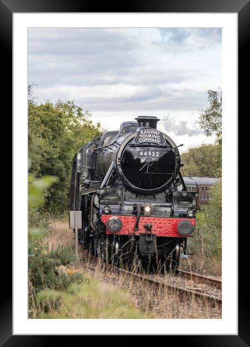 LMS 44932 Steam train Framed Mounted Print by James Marsden