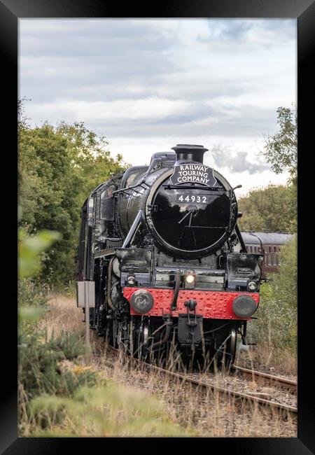 LMS 44932 Steam train Framed Print by James Marsden
