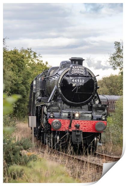 LMS 44932 Steam train Print by James Marsden