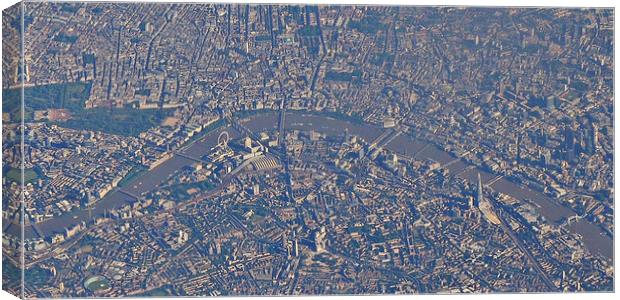 London town from the sky Canvas Print by Allan Durward Photography