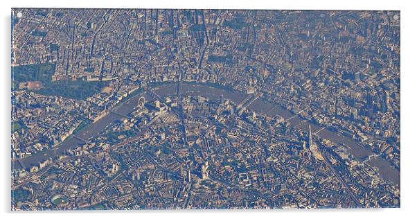 London town from the sky Acrylic by Allan Durward Photography