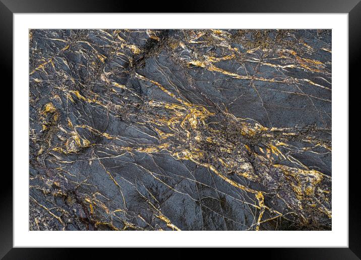 gold at your feet Framed Mounted Print by kathy white