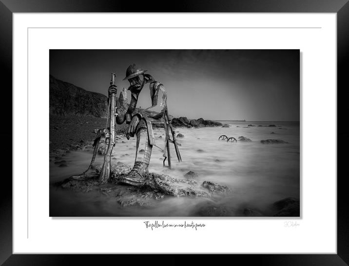 The fallen live on in our hearts forever Framed Mounted Print by JC studios LRPS ARPS