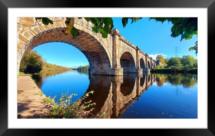 Lune Aqueduct Reflections Framed Mounted Print by Michele Davis