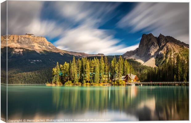 Emerald Lake Lodge in the Canadian Rockies Canvas Print by Pierre Leclerc Photography