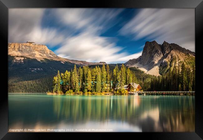 Emerald Lake Lodge in the Canadian Rockies Framed Print by Pierre Leclerc Photography