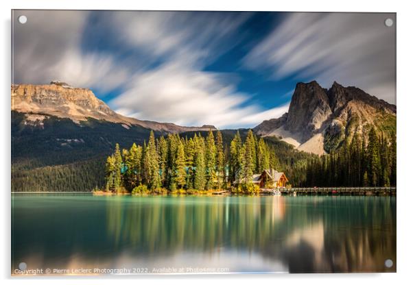 Emerald Lake Lodge in the Canadian Rockies Acrylic by Pierre Leclerc Photography