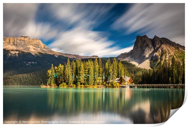 Emerald Lake Lodge in the Canadian Rockies Print by Pierre Leclerc Photography