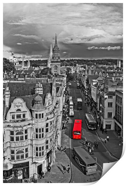A Red Bus  Print by Joyce Storey