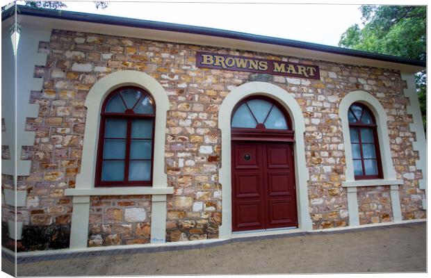 Darwin Heritage Buildings – Browns Mart Canvas Print by Antonio Ribeiro