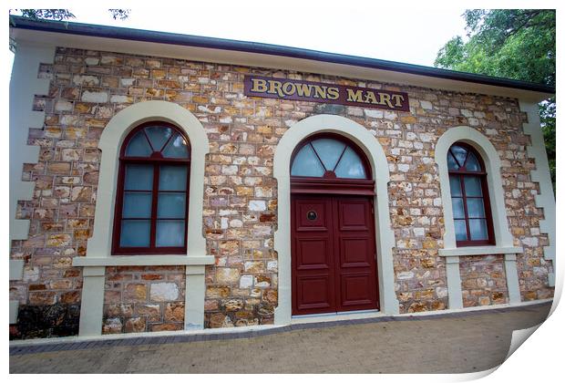 Darwin Heritage Buildings – Browns Mart Print by Antonio Ribeiro