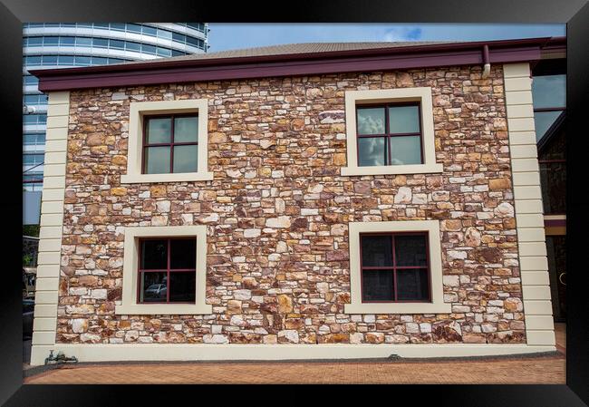 Darwin Heritage Buildings – Old Warehouse Framed Print by Antonio Ribeiro