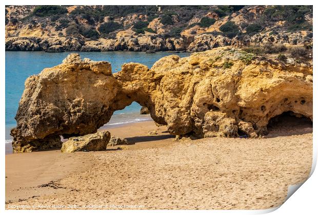 Praia da Oura (Leste) Albufeira, Algarve, Portugal Print by Kevin Hellon
