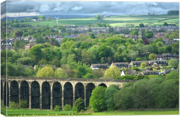 Penistone Viaduct Canvas Print by Alison Chambers