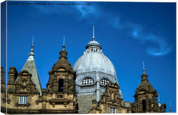 Leeds Kirkgate Market Rooftop Canvas Print by Alison Chambers