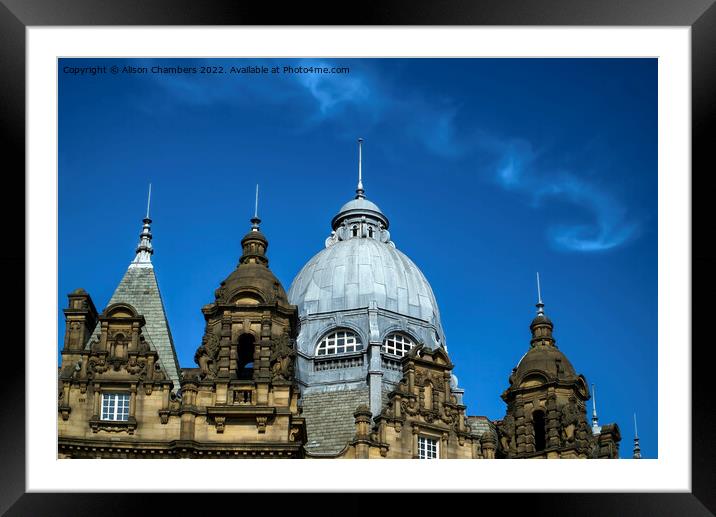 Leeds Kirkgate Market Rooftop Framed Mounted Print by Alison Chambers