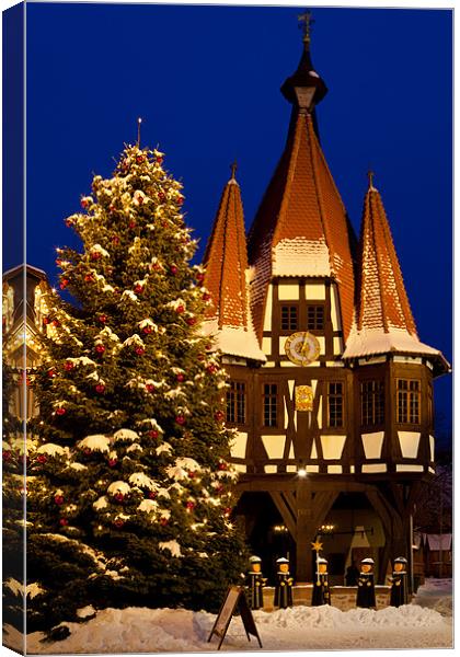 Christmas mood in Michelstadt Canvas Print by Thomas Schaeffer