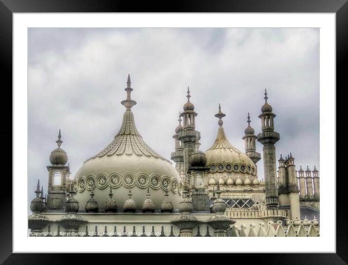 Majestic Domes of Royal Pavilion Framed Mounted Print by Beryl Curran
