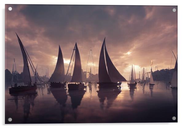 Sail Boats Acrylic by Picture Wizard