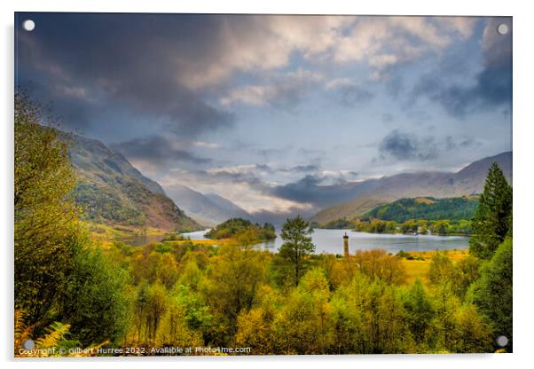 'The Glen Finnan Tribute: Loch Shiel's Beauty' Acrylic by Gilbert Hurree